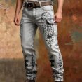 thumbnail image 2 of Men's Travel Pants with Zipper Pockets Fashion Water Resistant Joggers Pants Running Sweatpants for Men Lounge Workout, 2 of 6