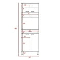 thumbnail image 5 of TUHOME Della Kitchen Pantry Engineered Wood Pantries in White, 5 of 6