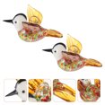 thumbnail image 4 of EeaseMX 2 piezas de decoración de pájaros de cristal, colibrí volador, adorno de pájaro pequeño, 4 of 8