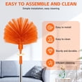 thumbnail image 6 of 81 Inch Extendable Cobweb Duster, Telescopic Stainless Steel Handle Spider Web Brush, Medium-Stiff PET Bristles for High Ceiling, Fan, Blind Indoor & Outdoor Cleaning, 6 of 8
