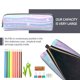 thumbnail image 5 of Fotbe Striped Gradient Estuche para Lápices de Cuero con Estampado, Estuche con Cremallera Resistente, Organizador Compacto y Elegante para Papelería, 5 of 7