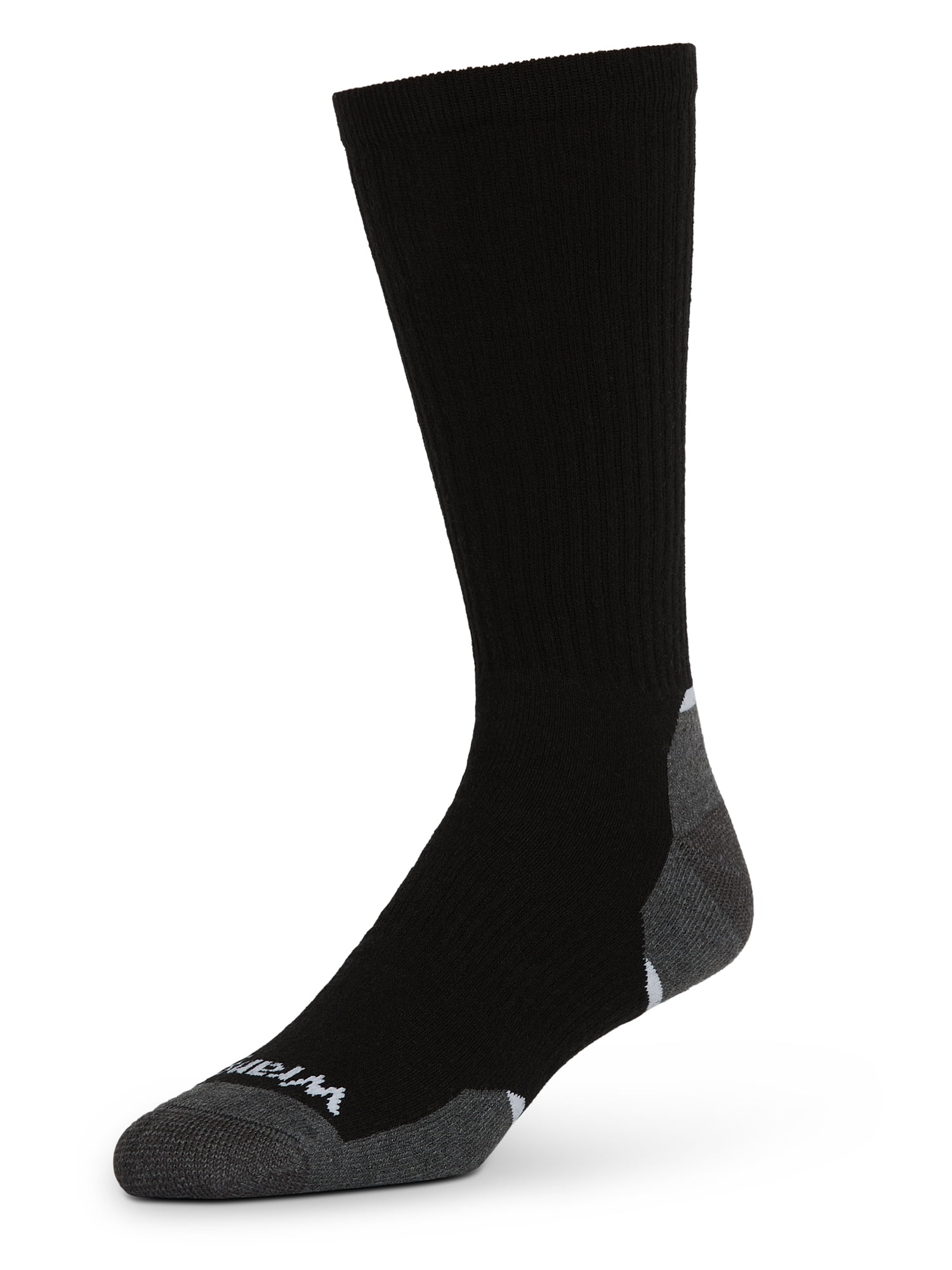 Wrangler Five Star Essential Cool Comfort Full-Cushion Crew Socks for Men, 6-12, White, 6-Pack