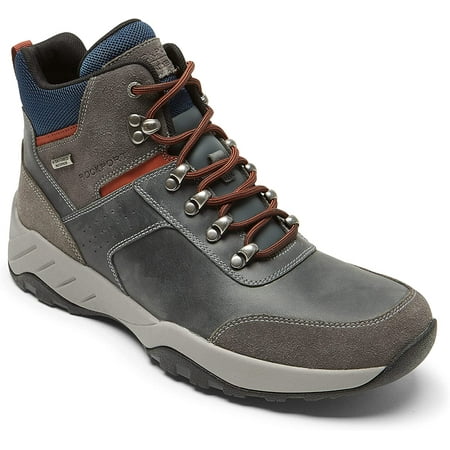 Rockport Men's XCS Spruce Peak Trekker Boot Waterproof Steel Grey CI6307
