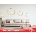 thumbnail image 3 of Unfinished Wood Angel Wings Shape - Craft - up to 46" 12" / 1/8", 3 of 5