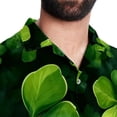 thumbnail image 5 of Saint Patrick's Day Men's Short Sleeve Beach Shirts, Casual Printed Button Down, Summer Unisex Spread Collar Tops, 5 of 6