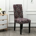 thumbnail image 4 of Stretch Dining Room Chair Covers,Super Fit Chair Protector Cover Removable Washable Anti-Dust Printed Spandex Chair Slipcovers for Dining Room Hotel Wedding Banquet-6 Pcs-R, 4 of 6