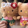 thumbnail image 2 of Sanrio-Llavero relleno de felpa de dibujos animados de Hello Kitty, almohada de muñeca de Color de piel creativa, Colección hawaiana, lindo regalo de cumpleaños para niña, 2 of 4
