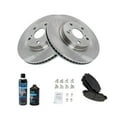 thumbnail image 2 of TRQ Front Ceramic Brake Pad Kit & Rotor Pair Kit w/Chemicals BKA16611 Fits select: 2006-2012 TOYOTA RAV4, 2013-2017 TOYOTA RAV4 XLE, 2 of 6