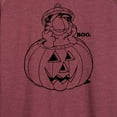 thumbnail image 3 of Garfield - Halloween Pumpkin Art - Women's Lightweight French Terry Long Sleeve Shirt, 3 of 5