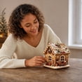 thumbnail image 5 of YingYouFu Christmas Wooden House Diamond Art Ornaments, Cute 3D Pearl Painting Crafts for Adults, Home Indoor Christmas Decorations for Wall Party Holiday, 5 of 7