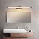 thumbnail image 3 of Lámpara de pared de 8 W de luz blanca, espejo de baño LED con cabezal de lámpara giratorio regulable, apto para brazo de arco de restaurante de hotel, lámpara de noche blanca cálida, 48 cm dorado Kuyhfg Bienvenido a Kuyhfg, 3 of 5