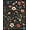 Black, Pattern 1, variant on ODIKA 8'x10' Machine Washable Non-Slip Area Rug, Ethereal Garden with Stylized Flowers and Ornamental Scrollwork High Traffic Rug, White, 83265