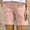 Pink, variant on Cotton Linen Shorts for Women Loose High Waisted Summer Straight Leg Shorts with Pocket Bermuda Shorts for Outdoor