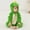 Green, variant on Baby Animal Hooded Fleece Jumpsuit, Toddler 3D Plush Face, Details and Teeth, Plush Zip Up with Belly Panel for Everyday Playdates Holiday Gift