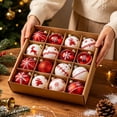thumbnail image 5 of Christmas Tree Ornaments 16 Piece Pack Gold and White for Holiday Season Decor, 5 of 6