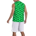 thumbnail image 2 of Naloa Green Broccoli Basketball Jersey Reversible Men's Mesh Athletic Sports Shirts Training Practice S-4XLXX-Large, 2 of 6