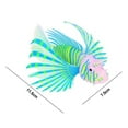 thumbnail image 7 of BAELLERT Fish Tank Silicone Lionfish Decoration with Suction Cup Glow in The Dark Realistic Floating Colorful Fish Model Aquarium Landscape Ornament, 7 of 7