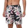 thumbnail image 2 of Balery Orchids Flowers Mens Swim Trunks Swim Shorts for Men Quick Dry Inseam Beach Shorts with Compression Liner Pocket-X-Large, 2 of 9