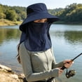 thumbnail image 2 of Full Coverage Sun Hat for Women Men, Wide Brim Outdoor Fishing Hat with Neck Flap & Face Cover, Breathable Lightweight Bucket Hat for Hiking Gardening Cycling Travel, 2 of 4