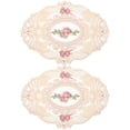 thumbnail image 5 of Masteelf 4 pcs  Flower Placemats Romantic Floral Place Mats Embroidery Craft Coasters European Lace Insulation Tablemat Hot Cups Mats For Dining Table, 5 of 8