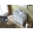 thumbnail image 2 of Ariel D037s-L Kensington 37" Free Standing Vanity Set - White, 2 of 7