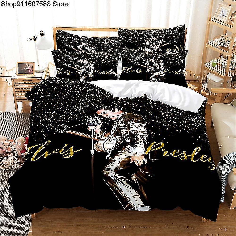 2023 3d Elvis Presley Singer Bedding Set Fashion 3d Duvet Cover