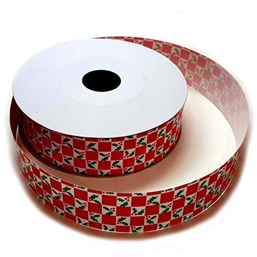 Holly Mistletoe 1 1/4" x 50 Yards Presents Details about   Christmas Gift Wrap Ribbon Bows 