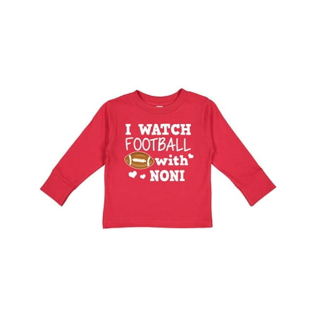 

Inktastic I Watch Football with My Noni Gift Toddler Boy Girl Long Sleeve T-Shirt