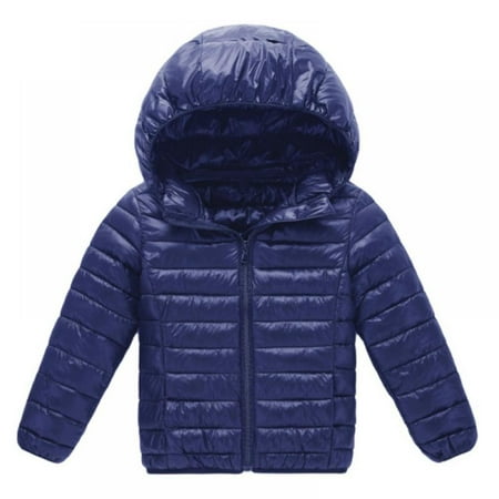 

Bullpiano KIds Boys Girls Hooded Coat Winter Lightweight Down Jacket Packable Cotton Coat