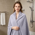thumbnail image 5 of Yhmxh Large Ribbed Microfiber Bath Towel, 55.1x27.6in Ultra Soft Quick Dry Absorbent Bath Sheet, Oversized Plush Coral Fleece Towel for Shower, Spa, Gym, Travel and Beach (Machine washable), 5 of 6