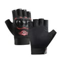 thumbnail image 2 of koolsoo Motorcycle Riding Gloves Half Finger Breathable Outdoor for Climbing Hunting Red, 2 of 9
