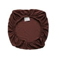 thumbnail image 2 of Chair Cushion Cover Seat Covers Backrest Protector Soild Home Kitchen Chairs Use Color Adjustable Dirt-Resistant for Banquet Home Kitchen Brown, 2 of 8