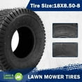 Chictail 18x8.508 Lawn Mower Tire 18x8.508 NHS Tire 18x8.5x8 Lawn