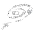 thumbnail image 3 of Rosario De Plata Ley 925 Con Bola Diamantada De 55 Cm, 3 of 5