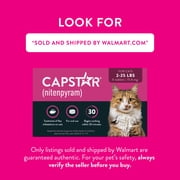 CAPSTAR (Nitenpyram) Fast-Acting Oral Flea Treatment for Cats (2-25 lbs), 6 Tablets, 11.4 mg