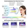 thumbnail image 4 of MARE AZZURO Computer Reading Glasses Women UV400 Blue Light Blocking Readers Anti Eye Strain, Coffee 2.25, 4 of 7