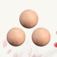 thumbnail image 2 of 3PCS Wood Ball Round Shape Natural Unfinished Wooden Round Craft Ball Sanded Smooth Solid Wood Balls, 2 of 7