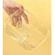 thumbnail image 4 of RedCaja Bento para adultos, Caja Bento para niños, Caja Bento transparente a prueba de fugas de tres compartimentos, sin bisfenol A, apta para microondas. (rojo), 4 of 5