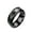 Black, variant on Titanium Steel Wedding Band Intelligent Body Temperature Sensing Ring Personal Health Men Women Ring