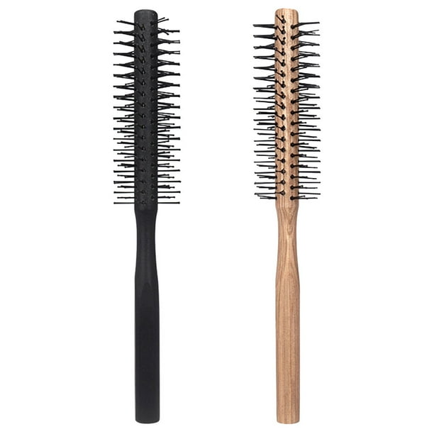 peines para secado con secador, peine para peinado doméstico, cepillo redondo para el cabello, peine de rodillo de madera