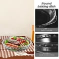 thumbnail image 3 of Plat de Cuisson à Double Poignée Plat Rond en Verre Vaisselle de Cuisson pour la Maison Plat de Cuisson Transparent, 3 of 5