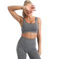 thumbnail image 2 of Traje de yoga para mujer, chándal de entrenamiento, conjuntos de ropa deportiva, súper elástico sin costuras, 2 of 7