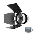thumbnail image 4 of Lens Fresnel Lens For  Mount 10- 45 Optical Focusing 10X Brighter With Detachable 4 Leaf Barn Door For Studio Continuous Light Shaping Tool, 4 of 7