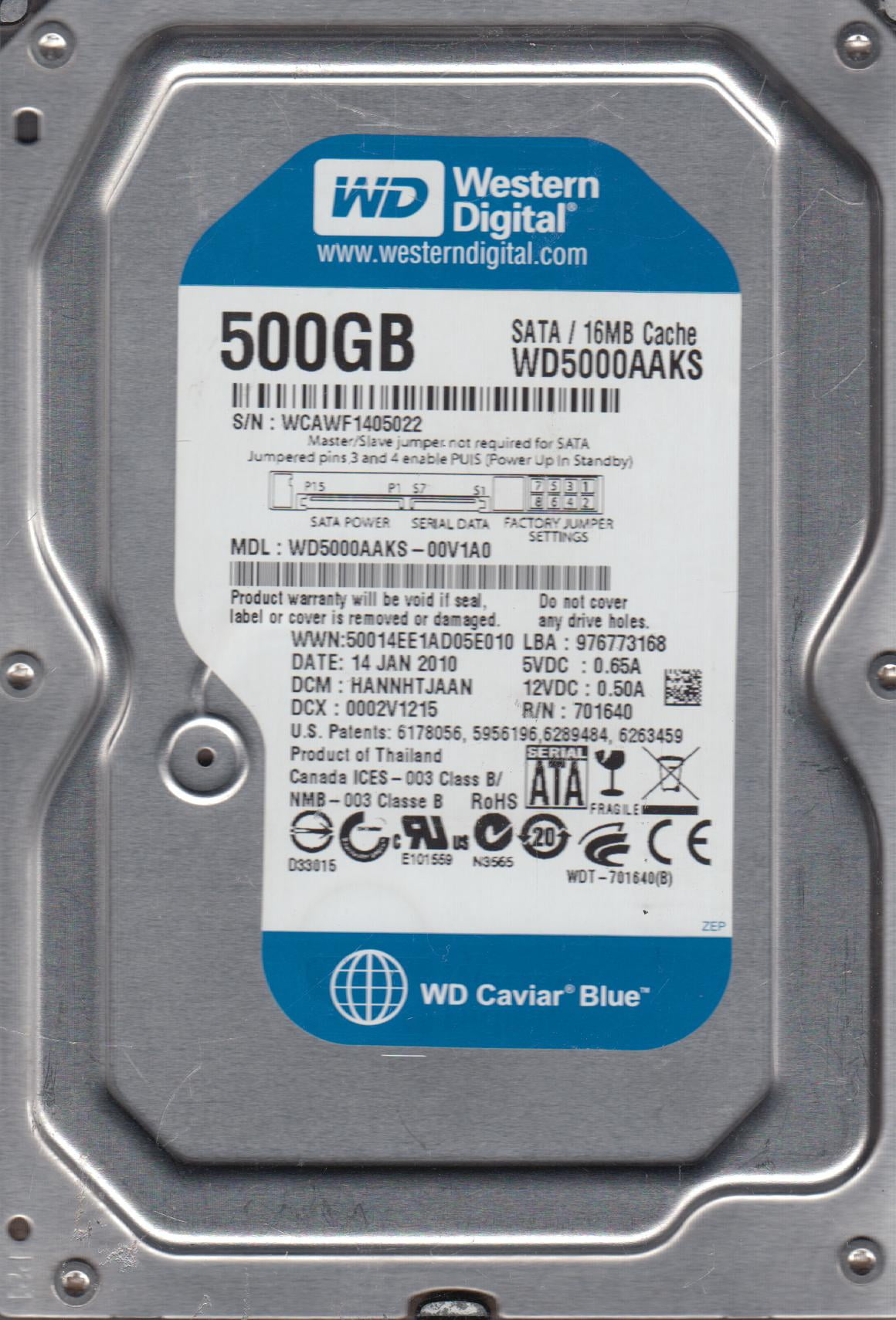 WD Blue 2TB HDD Internal Computer Storage - 7200 RPM SATA
