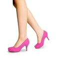 thumbnail image 2 of BURUDANI Women's New Classic Elegant Versatile Low Stiletto Heel Dress Platform Pumps Shoes, 2 of 8