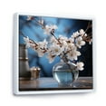 thumbnail image 2 of Designart "Solo Gentle Grey Bluebonnet" Blue Bonnets Floater Framed Canvas Prints, 2 of 5