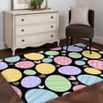 thumbnail image 4 of Easter Eggs Area Rug 4x6 Washable Rug Non Slip Cute Colorful Farmhouse Love Black Large Area Rug Indoor Floor Carpet for Entryway Bedroom Kitchen Living Room Home Office Dining Room Nursery, 4 of 8