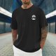 thumbnail image 3 of Mens Camisas de Manga Corta Impresión Casual Deportes Cuello Redondo Blusa, Poliéster Ligero para la Primavera Verano Al Aire Libre Uso Diario, 3 of 4