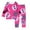 Hot Pink, variant on Weebloom Girl Halloween Loungewear Pjs Boys Long Sleeve With Diy Print Comfortable Wear 2-10 Years Nightwear Girls Sleepwear 2-3 Years Black