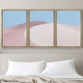 thumbnail image 1 of PixonSign Framed Wall Art Print Set Pink Desert Dune Nature Wilderness Photography Realism Southwest Scenic Relax/Calm Multicolor Pastel for Living Room, Bedroom, Office - 16"x24"x3 Natural, 1 of 5